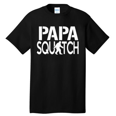 Papa Squatch Gifts for Dad Sasquatch Bigfoot Tall T-Shirt