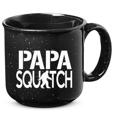 Papa Squatch Gifts for Dad Sasquatch Bigfoot 15oz Campfire Ceramic Mug