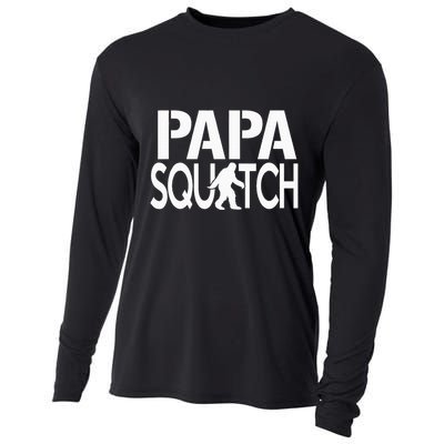 Papa Squatch Gifts for Dad Sasquatch Bigfoot Cooling Performance Long Sleeve Crew