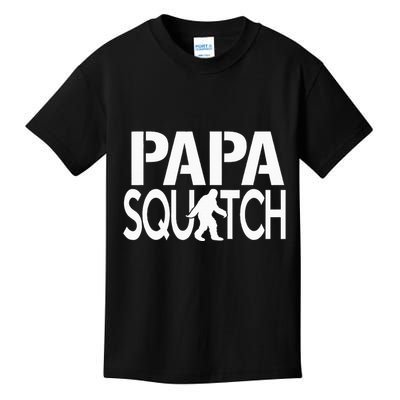 Papa Squatch Gifts for Dad Sasquatch Bigfoot Kids T-Shirt
