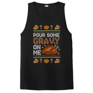 Pour Some Gravy On Me Funny Thanksgiving Turkey Gravy Cute Gift PosiCharge Competitor Tank