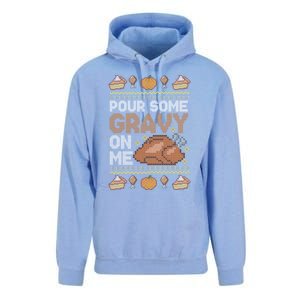 Pour Some Gravy On Me Funny Thanksgiving Turkey Gravy Cute Gift Unisex Surf Hoodie