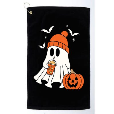 Pumpkin Spice Ghost Spooky Season Golf Towel