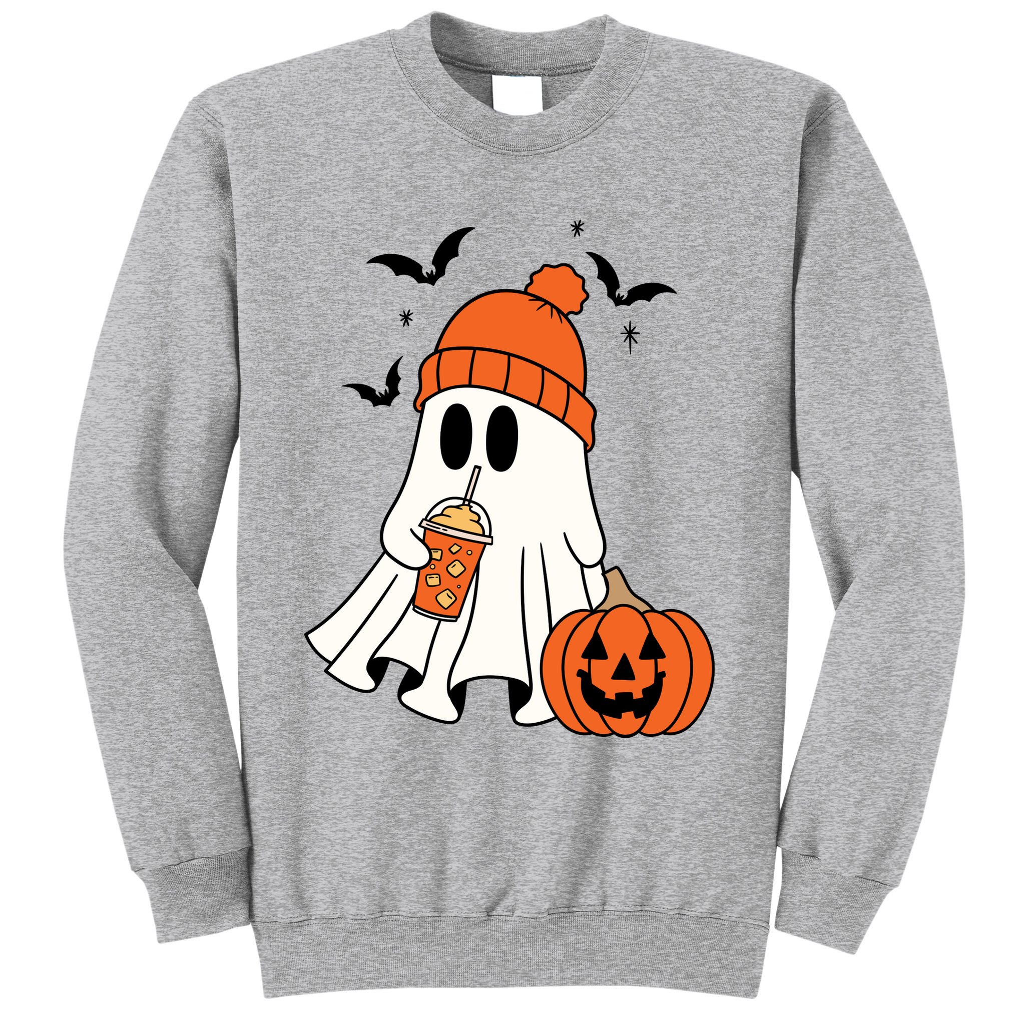 Pumpkin Spice Ghost Spooky Season Sweatshirt