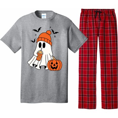 Pumpkin Spice Ghost Spooky Season Pajama Set