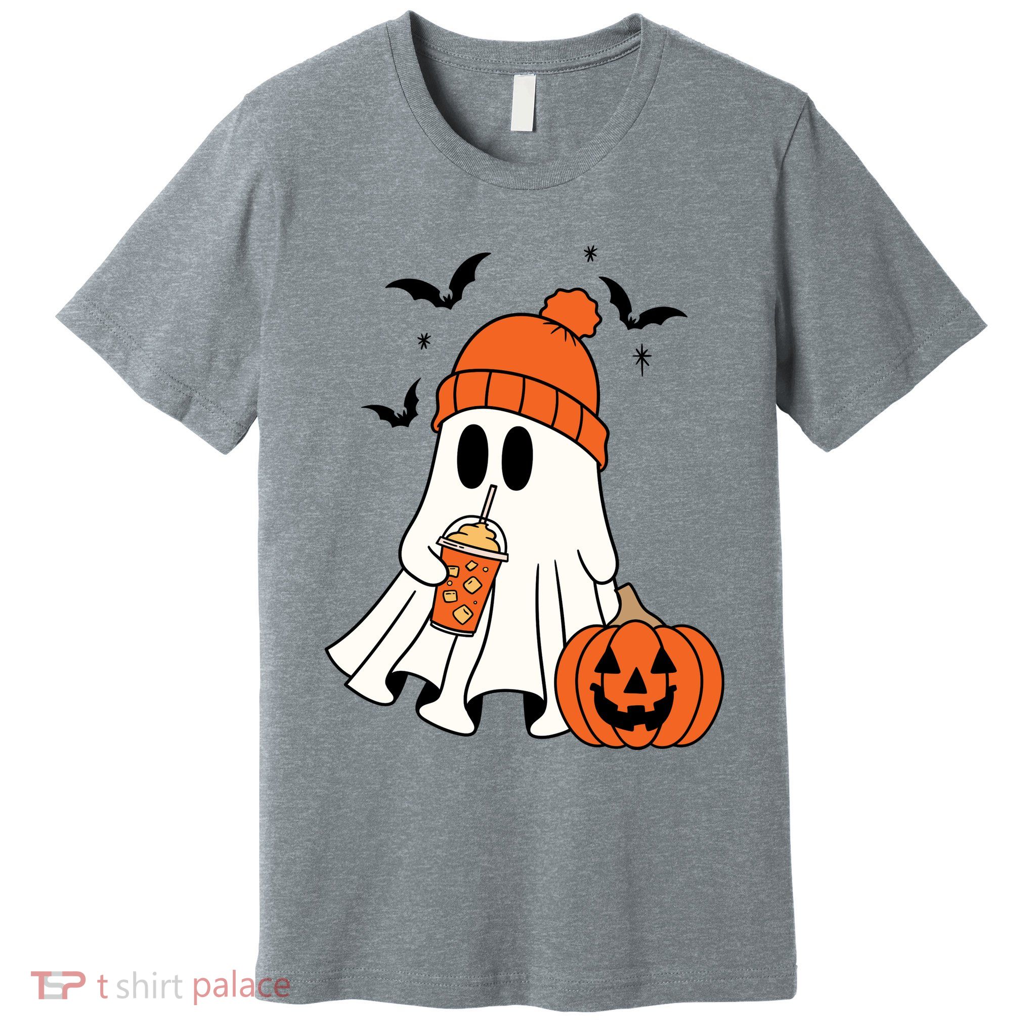 Pumpkin Spice Ghost Spooky Season Premium T-Shirt