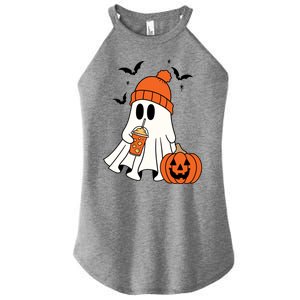 Pumpkin Spice Ghost Spooky Season Women’s Perfect Tri Rocker Tank