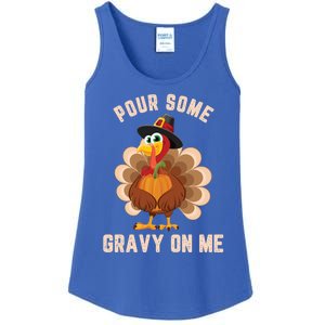 Pour Some Gravy On Me Thanksgiving Funny Turkey Fall Great Gift Ladies Essential Tank