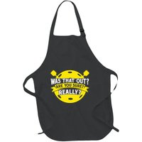 Pickleball Sports Game Equipment Pickleball Gift Full-Length Apron With Pockets