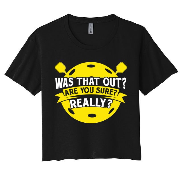Pickleball Sports Game Equipment Pickleball Gift Crop Top