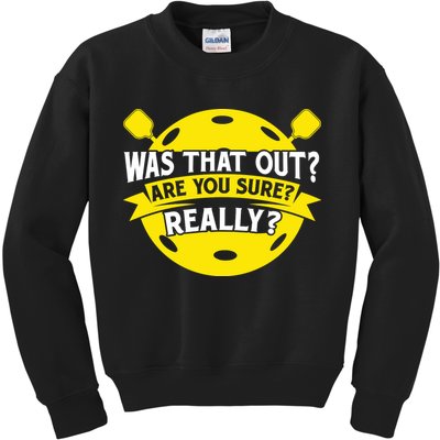 Pickleball Sports Game Equipment Pickleball Gift Kids Sweatshirt