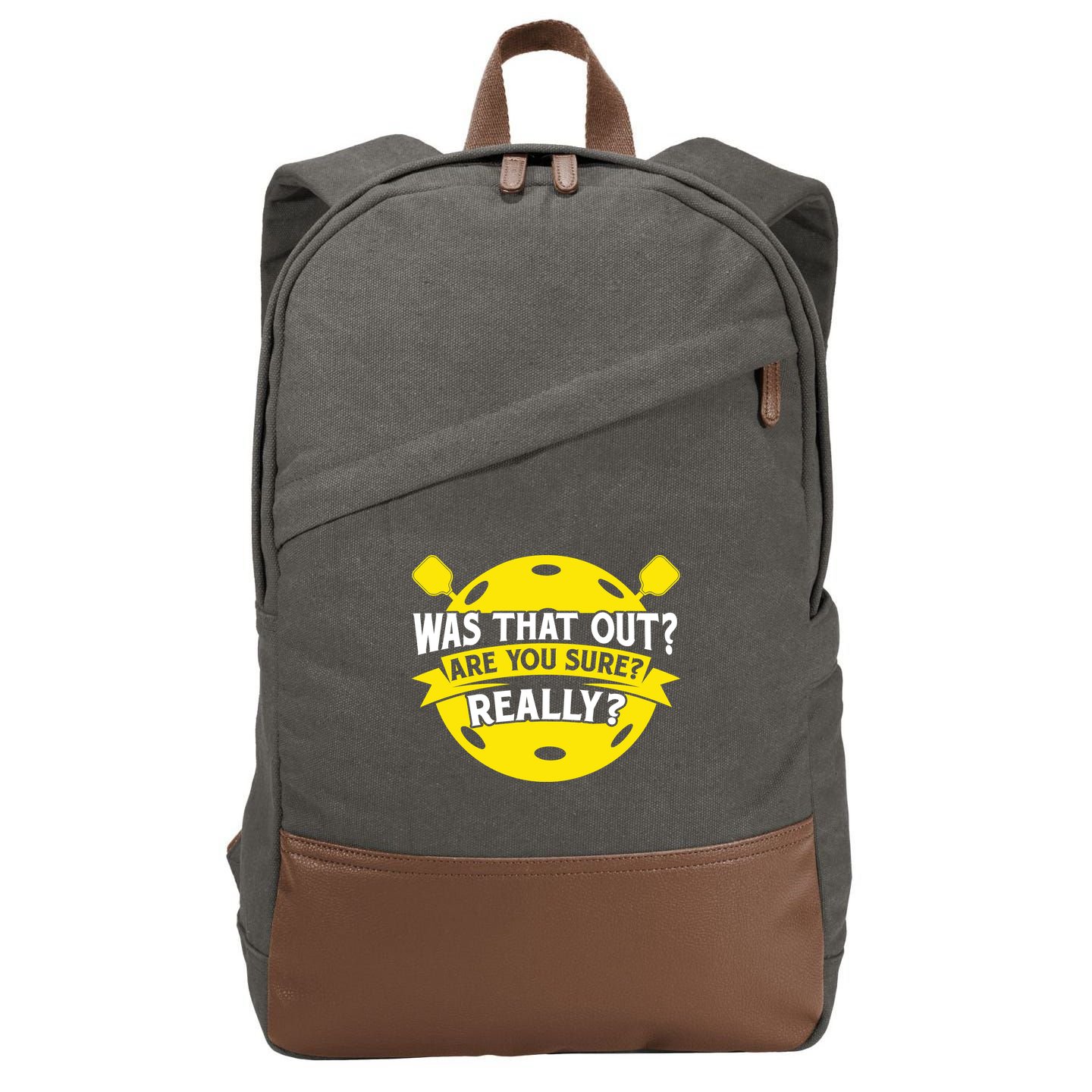Pickleball Sports Game Equipment Pickleball Gift Cotton Canvas Backpack