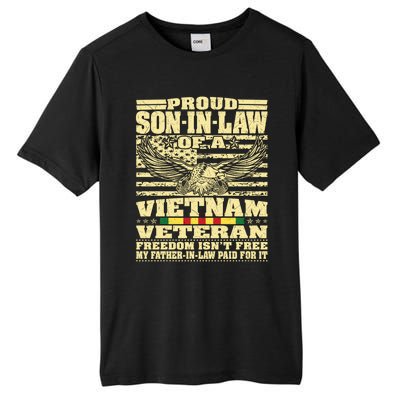 Proud Songreat Giftingreat Giftlaw Of A Vietnam Veteran Great Gift Tall Fusion ChromaSoft Performance T-Shirt