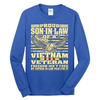 Proud Songreat Giftingreat Giftlaw Of A Vietnam Veteran Great Gift Tall Long Sleeve T-Shirt