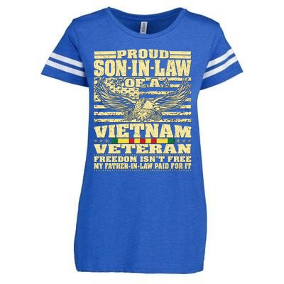 Proud Songreat Giftingreat Giftlaw Of A Vietnam Veteran Great Gift Enza Ladies Jersey Football T-Shirt