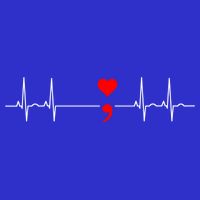 Project Semicolon Gift Suicide Prevention Great Gift Heartbeat Meaningful Gift Toddler T-Shirt