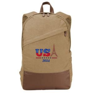 Paris Sport Games Cotton Canvas Backpack