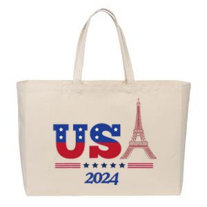 Paris Sport Games Cotton Canvas Jumbo Tote