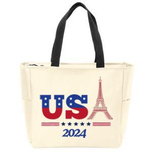 Paris Sport Games Zip Tote Bag