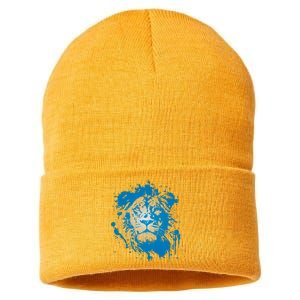 Paint Splat Graffiti Lions Football Sports Fan Sustainable Knit Beanie