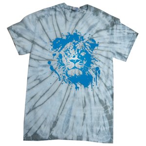 Paint Splat Graffiti Lions Football Sports Fan Tie-Dye T-Shirt