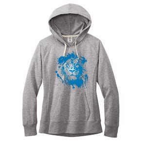 Paint Splat Graffiti Lions Football Sports Fan Women's Fleece Hoodie