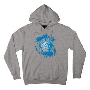 Paint Splat Graffiti Lions Football Sports Fan Tall Hoodie