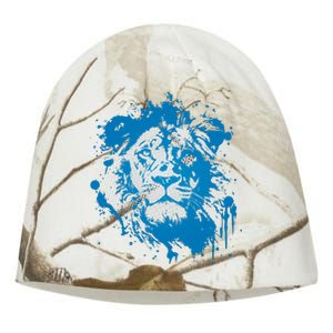 Paint Splat Graffiti Lions Football Sports Fan Kati - Camo Knit Beanie