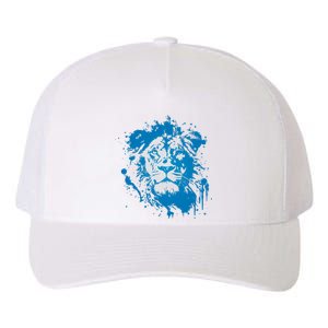 Paint Splat Graffiti Lions Football Sports Fan Yupoong Adult 5-Panel Trucker Hat