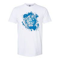 Paint Splat Graffiti Lions Football Sports Fan Softstyle CVC T-Shirt