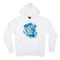 Paint Splat Graffiti Lions Football Sports Fan Hoodie