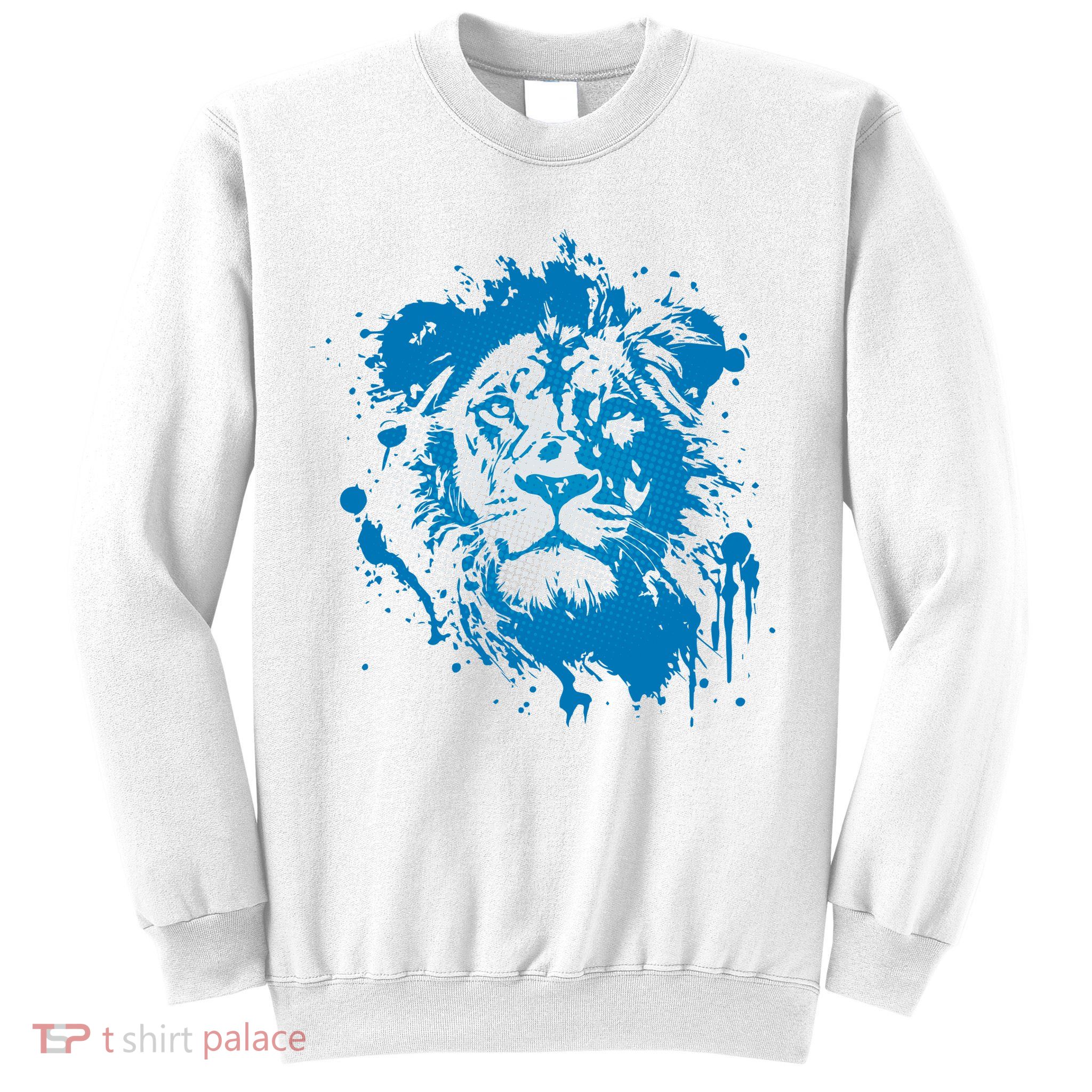 Paint Splat Graffiti Lions Football Sports Fan Sweatshirt