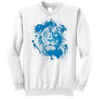 Paint Splat Graffiti Lions Football Sports Fan Sweatshirt