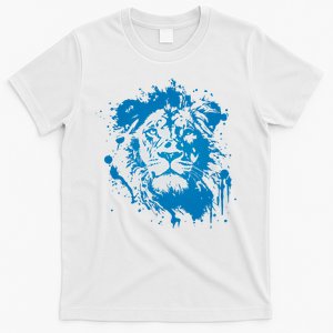 Paint Splat Graffiti Lions Football Sports Fan T-Shirt