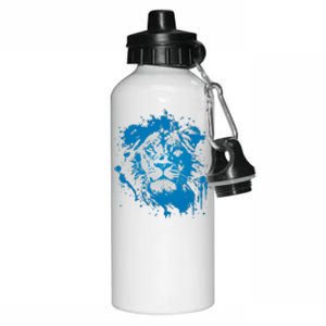 Paint Splat Graffiti Lions Football Sports Fan Aluminum Water Bottle