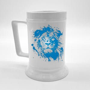 Paint Splat Graffiti Lions Football Sports Fan Beer Stein