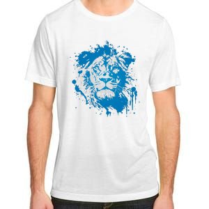 Paint Splat Graffiti Lions Football Sports Fan Adult ChromaSoft Performance T-Shirt