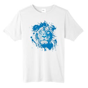 Paint Splat Graffiti Lions Football Sports Fan Tall Fusion ChromaSoft Performance T-Shirt