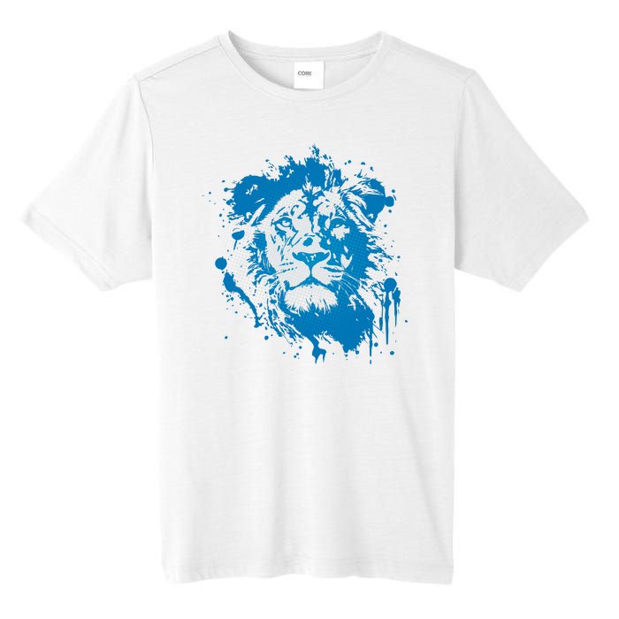 Paint Splat Graffiti Lions Football Sports Fan Tall Fusion ChromaSoft Performance T-Shirt