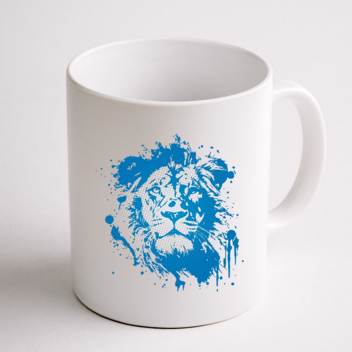 Paint Splat Graffiti Lions Football Sports Fan Coffee Mug