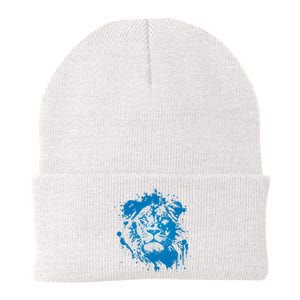 Paint Splat Graffiti Lions Football Sports Fan Knit Cap Winter Beanie