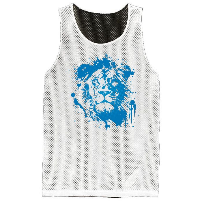 Paint Splat Graffiti Lions Football Sports Fan Mesh Reversible Basketball Jersey Tank