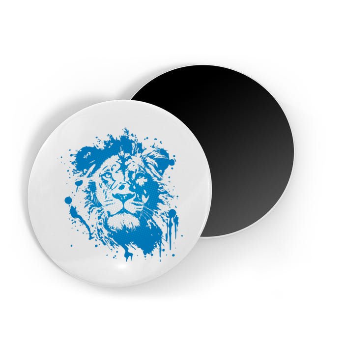 Paint Splat Graffiti Lions Football Sports Fan Magnet