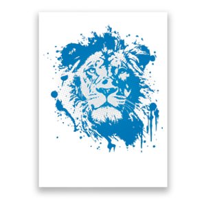 Paint Splat Graffiti Lions Football Sports Fan Poster