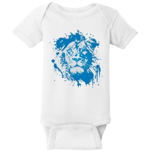 Paint Splat Graffiti Lions Football Sports Fan Baby Bodysuit