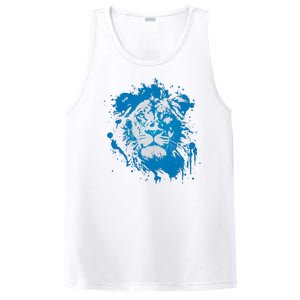 Paint Splat Graffiti Lions Football Sports Fan PosiCharge Competitor Tank