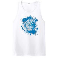 Paint Splat Graffiti Lions Football Sports Fan PosiCharge Competitor Tank