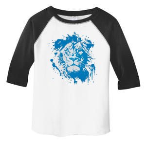 Paint Splat Graffiti Lions Football Sports Fan Toddler Fine Jersey T-Shirt