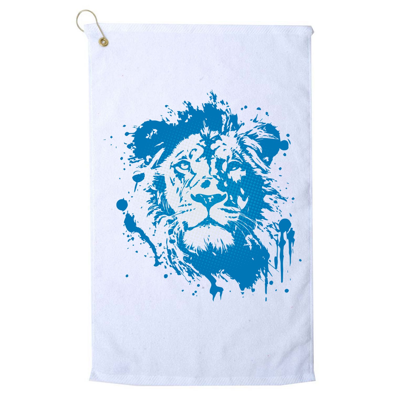 Paint Splat Graffiti Lions Football Sports Fan Golf Towel