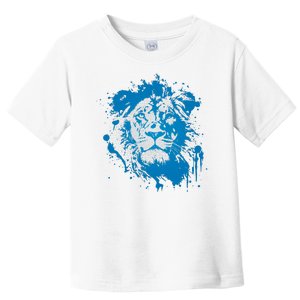 Paint Splat Graffiti Lions Football Sports Fan Toddler T-Shirt